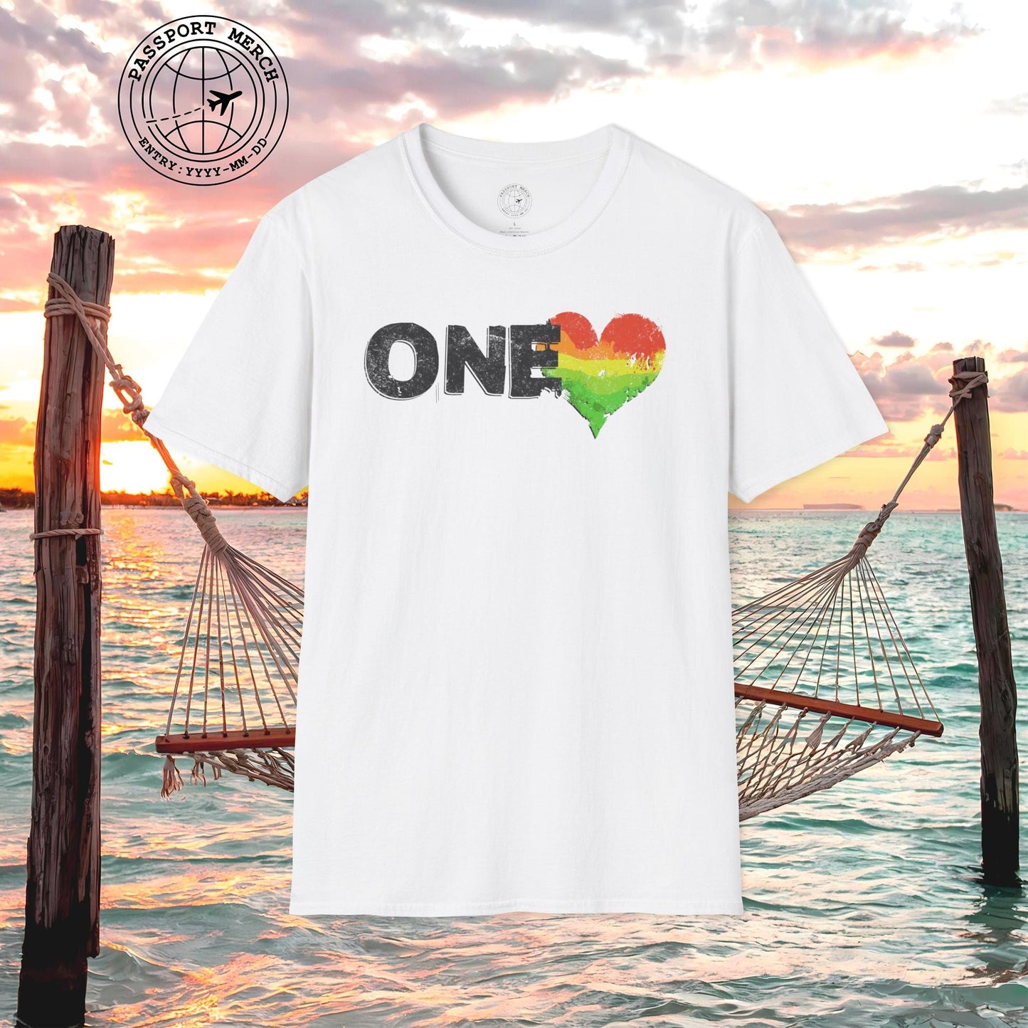 One Heart, Jamaican Reggae T-Shirt