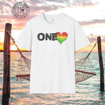 One Heart, Jamaican Reggae T-Shirt