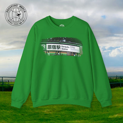Signs of Wanderlust, Takeshita Street Harajuku Japan Crewneck