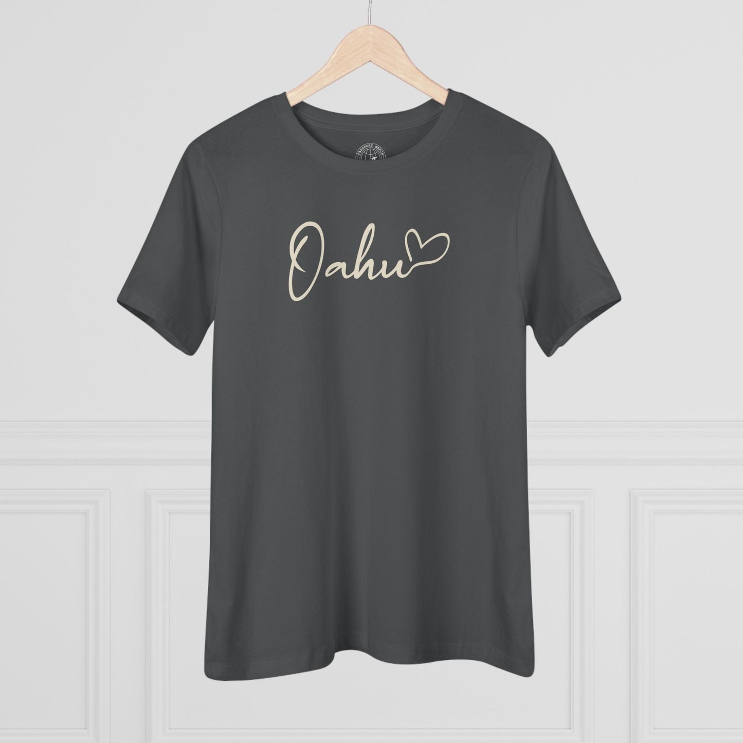 Heart Signature (Islands Edition), Oahu, Hawaii, Womens Fit T-Shirt