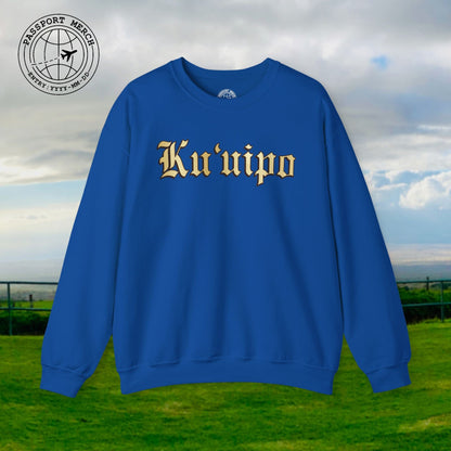 24-Karat Gold Ku'uipo (Hawaiian Jewelry Style) Crewneck