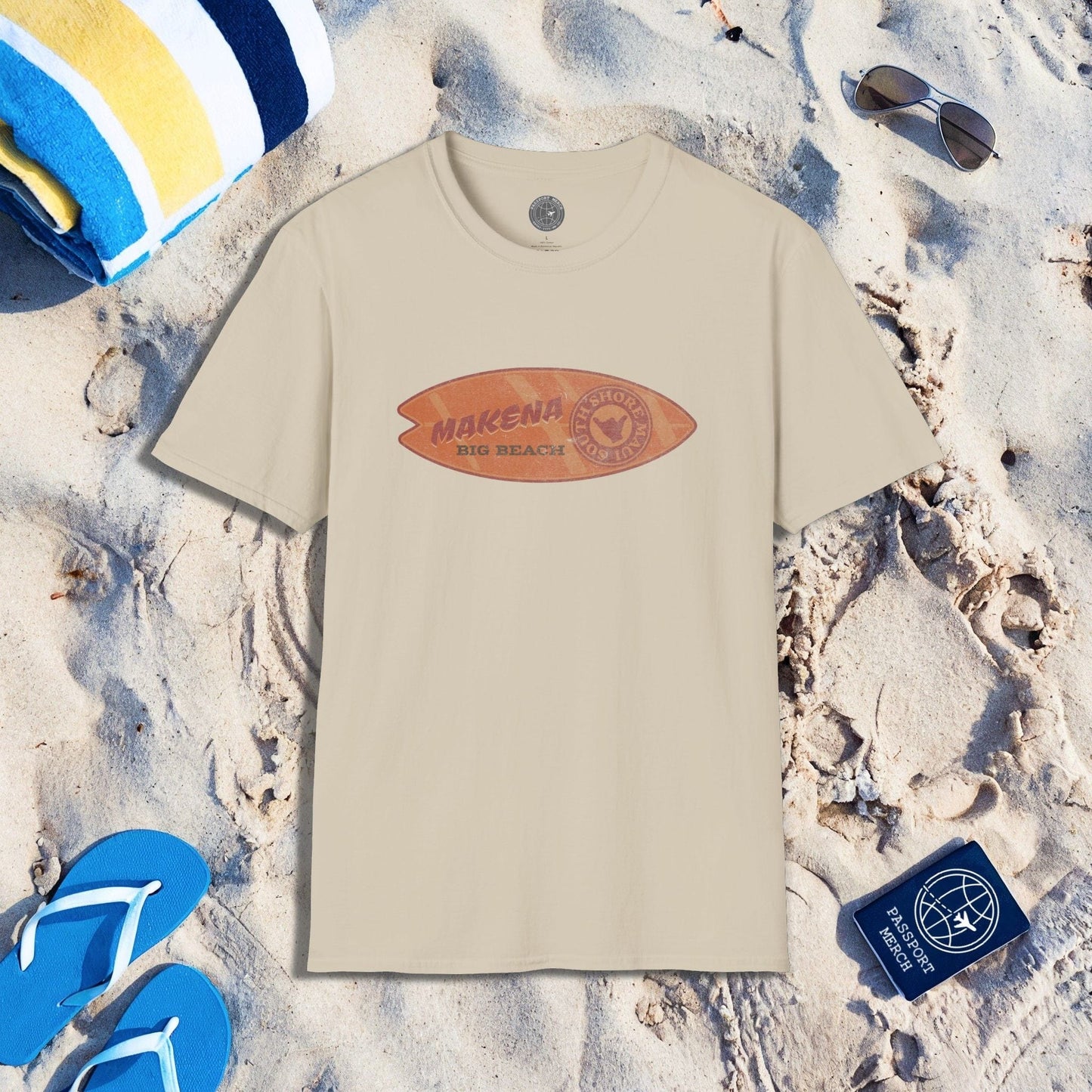 Makena Big Beach Maui Skim Board Hawaii T-Shirt