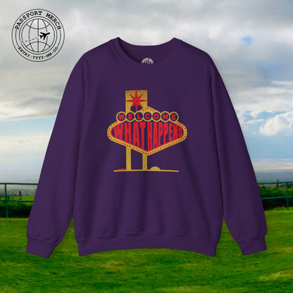 "WHAT HAPPENS" in Vegas, Nevada Crewneck