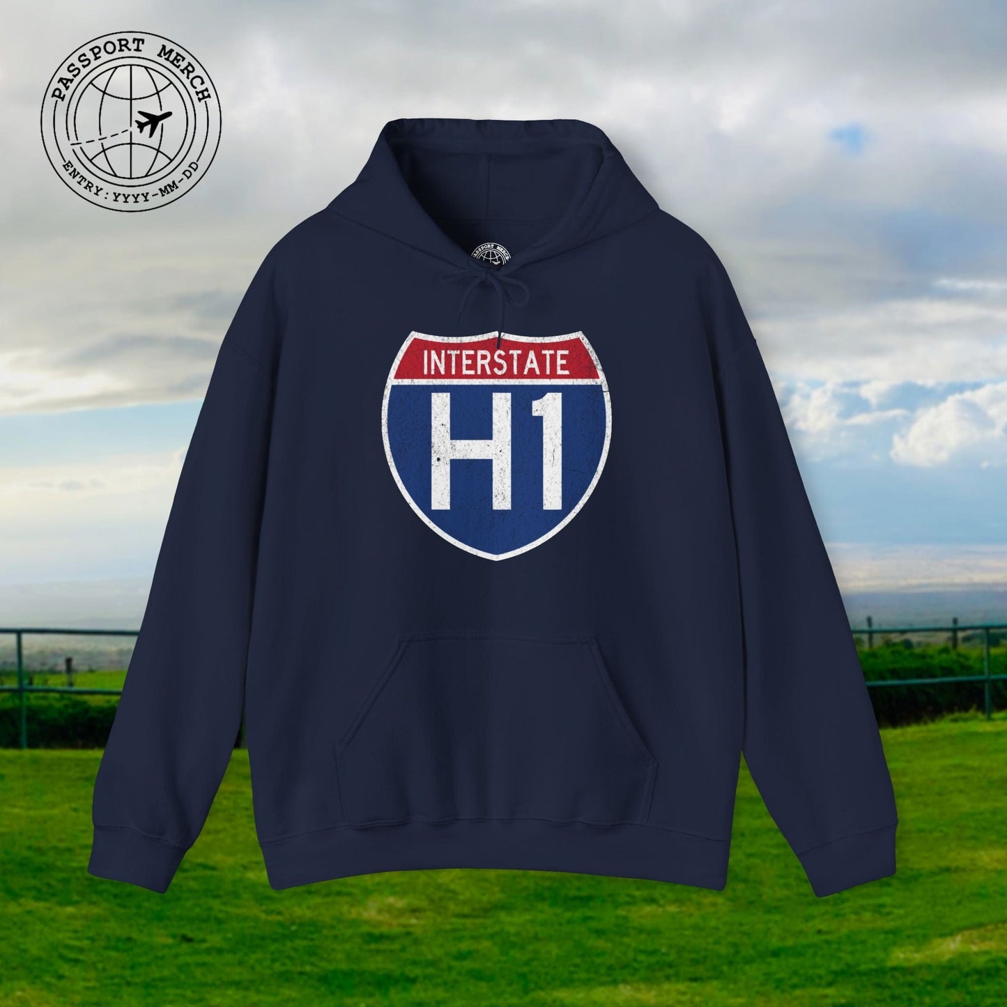 Signs of Wanderlust, Interstate H1, Hawaii Hoodie