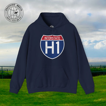 Signs of Wanderlust, Interstate H1, Hawaii Hoodie