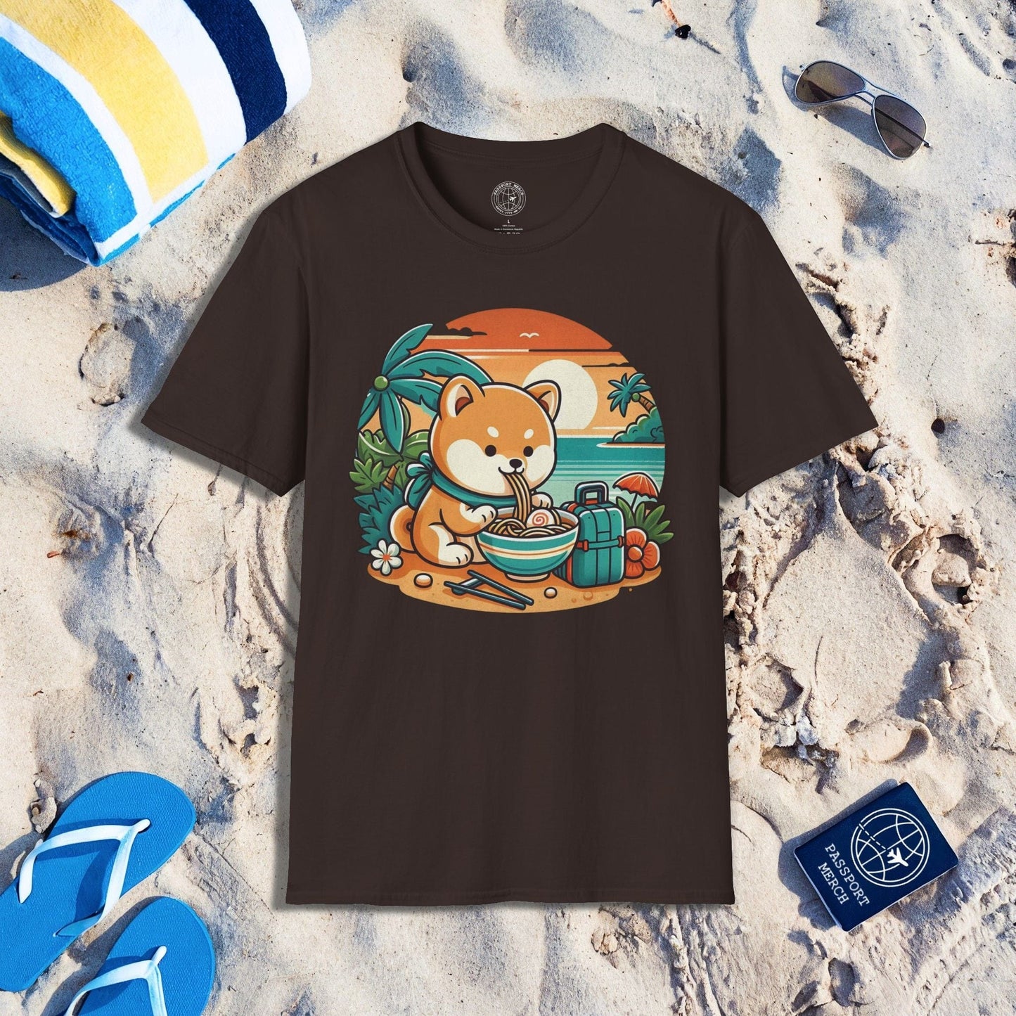 Japanese Shiba Inu Meets Hawaiian Saimin T-Shirt