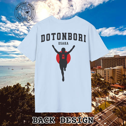 Signs of Wanderlust, Dotonbori, Osaka, Japan, Back Print T-Shirt