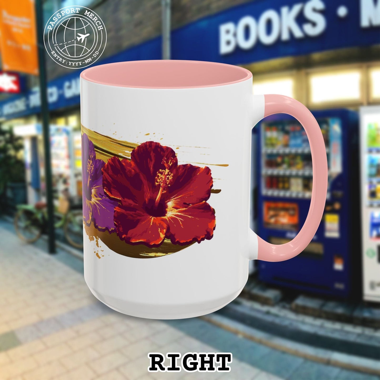 Pop Art Hibiscus, Hawaii 15oz Mug
