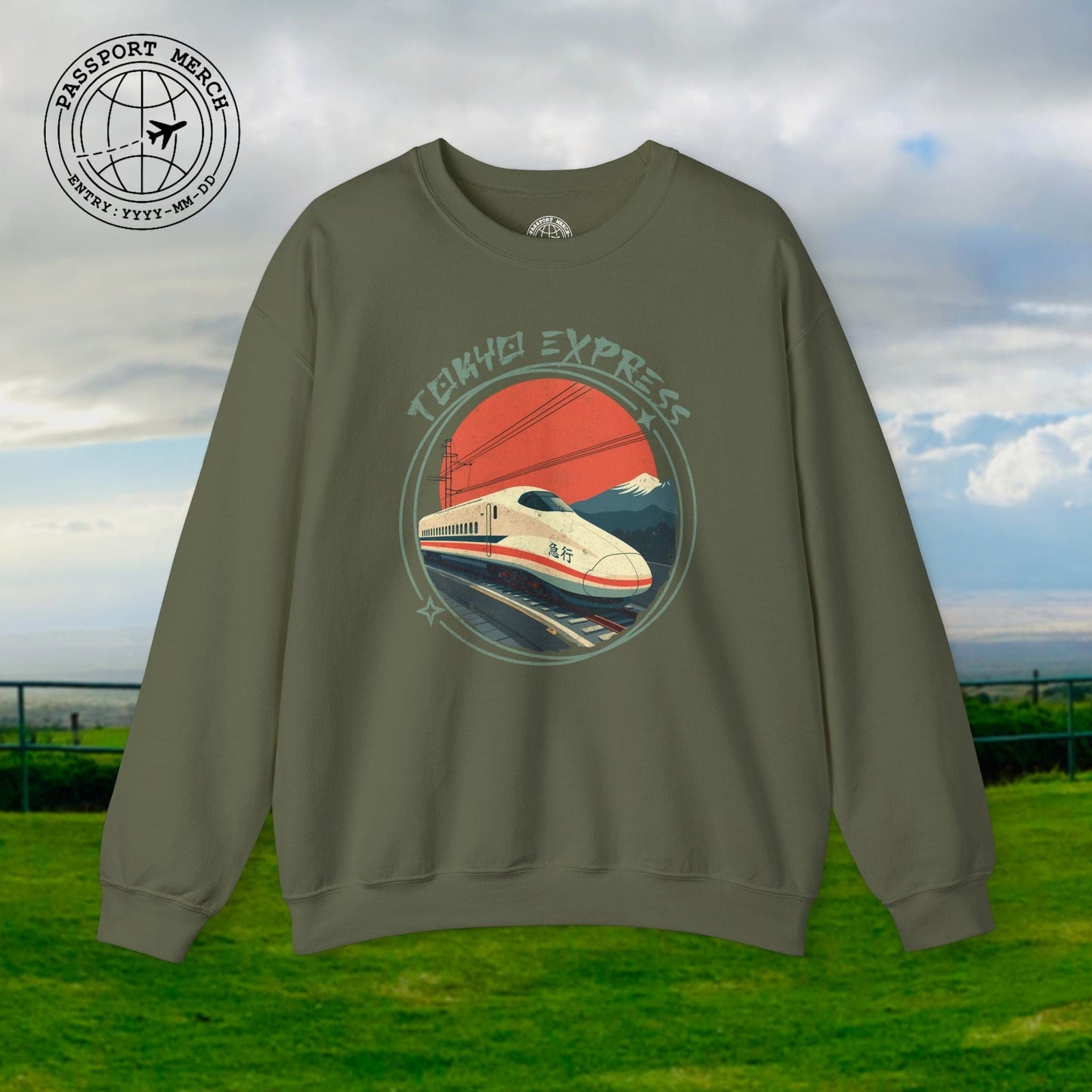 Tokyo Express, Japan Crewneck