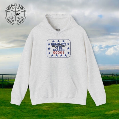 Vintage Ocean City 1976 Beach Tag, New Jersey Hoodie