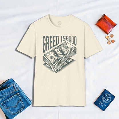 New York Wall Street Greed is Good T-Shirt