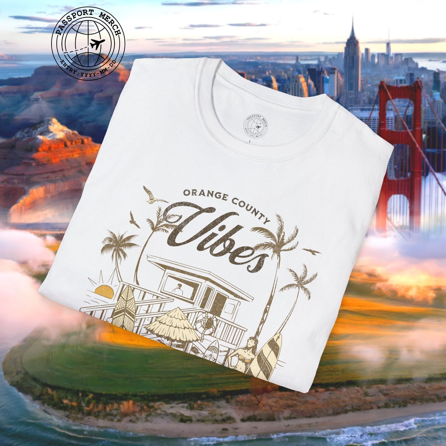 Orange County Vibes, California T-Shirt