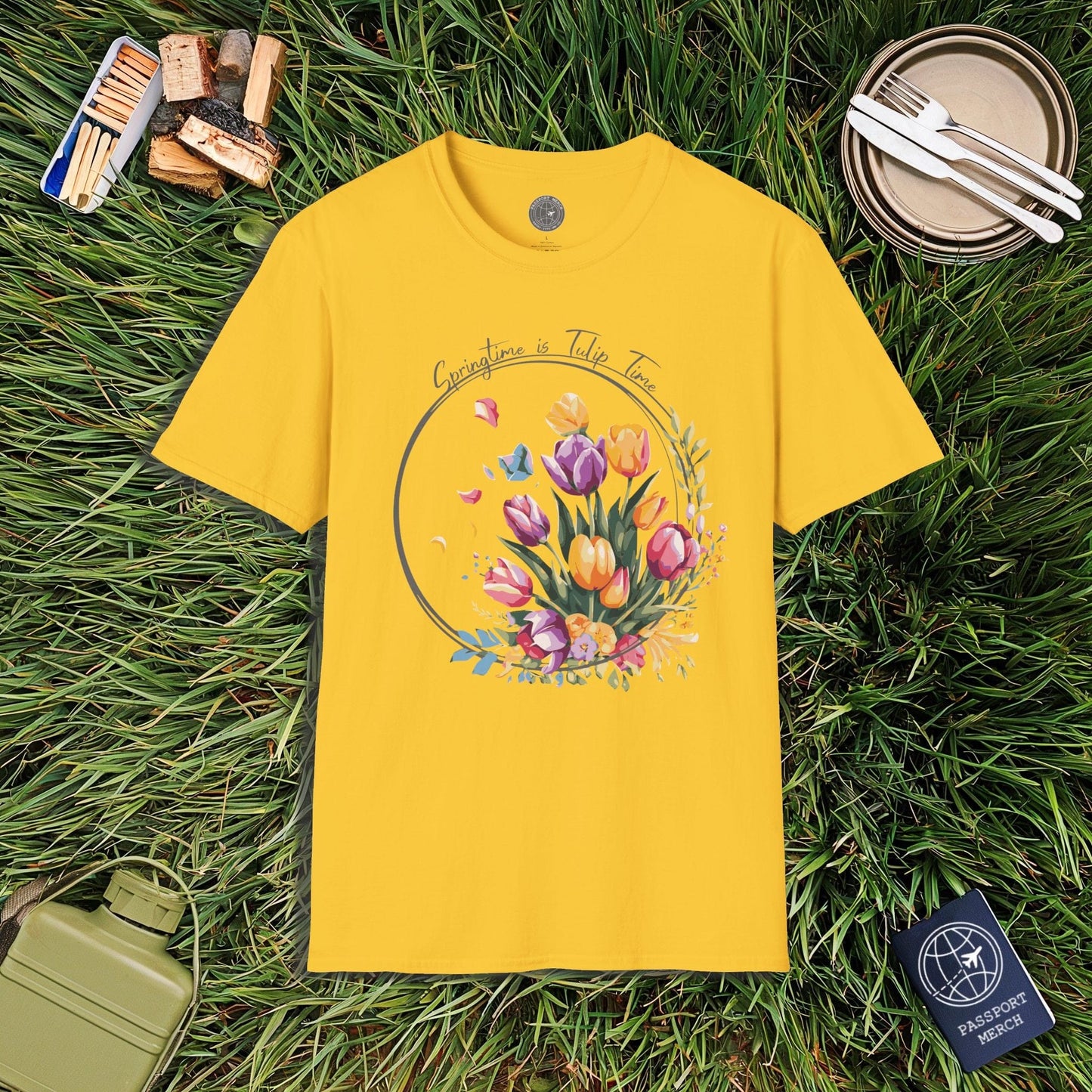 Springtime is Tulip Time in Holland T-Shirt