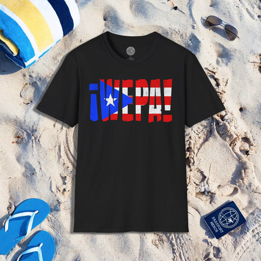 Wepa Puerto Rico Letter Flag T-Shirt