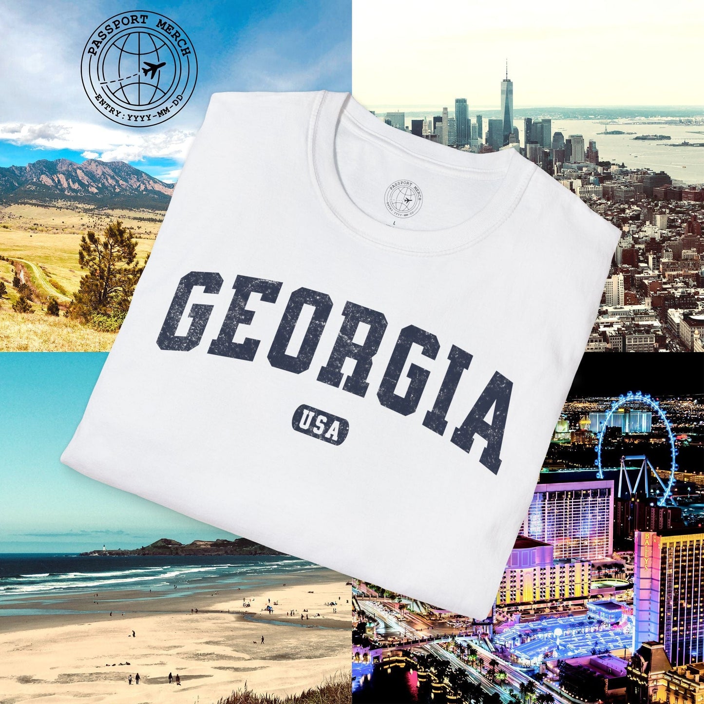 Classic Athletic, Georgia (50 States Edition) T-Shirt
