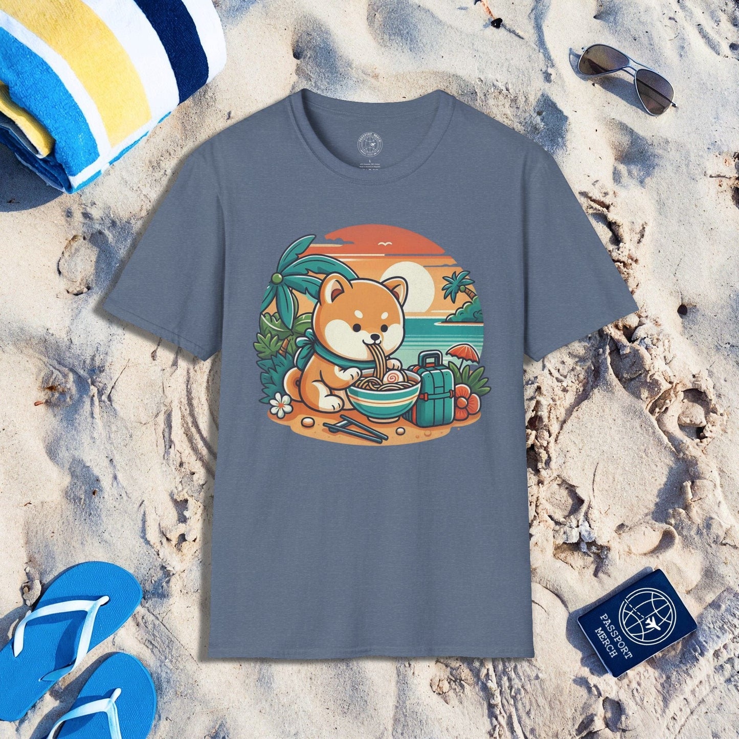 Japanese Shiba Inu Meets Hawaiian Saimin T-Shirt