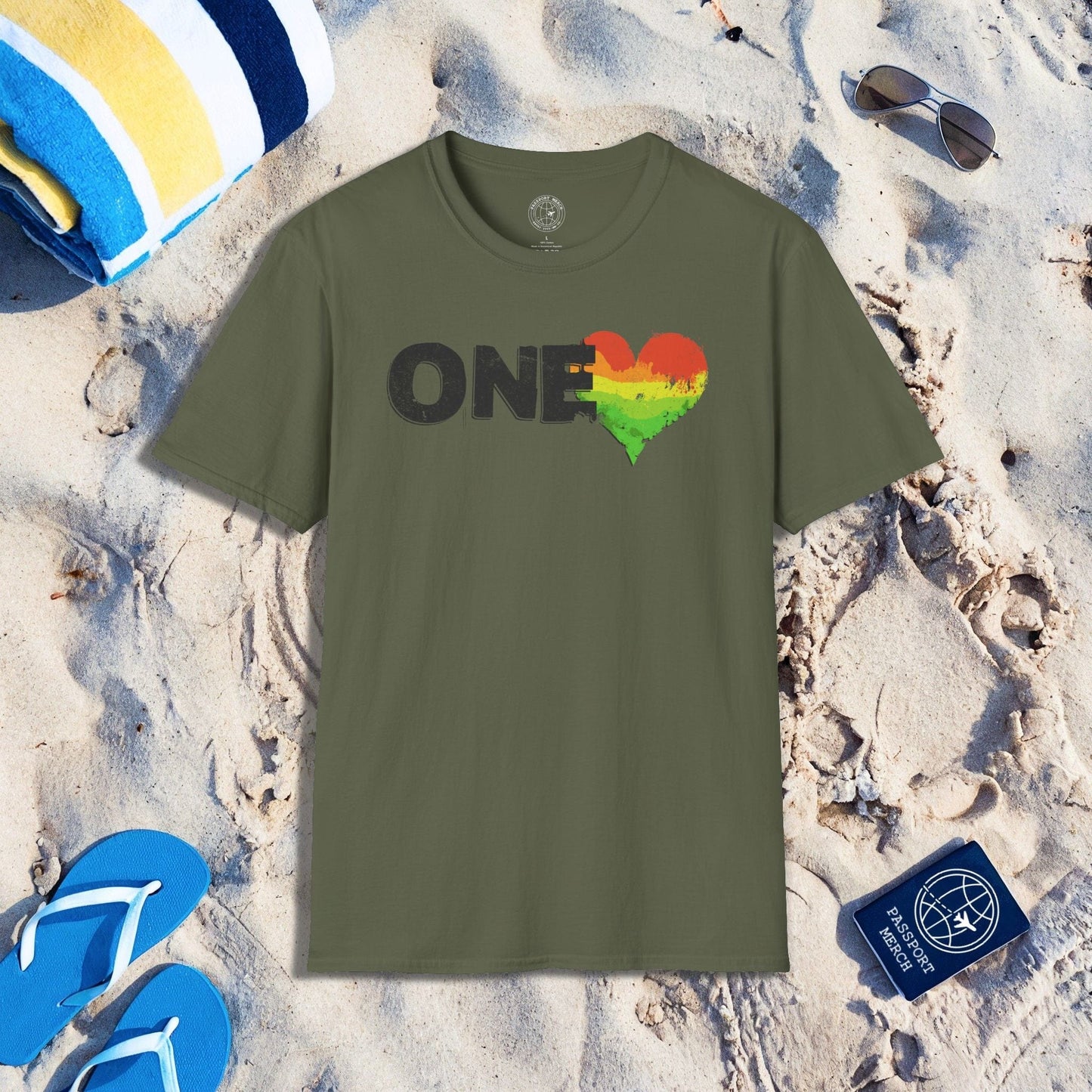 One Heart, Jamaican Reggae T-Shirt