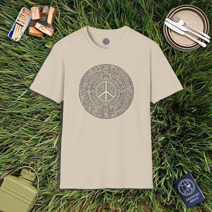 Aztec Peace Calendar Mexico T-Shirt