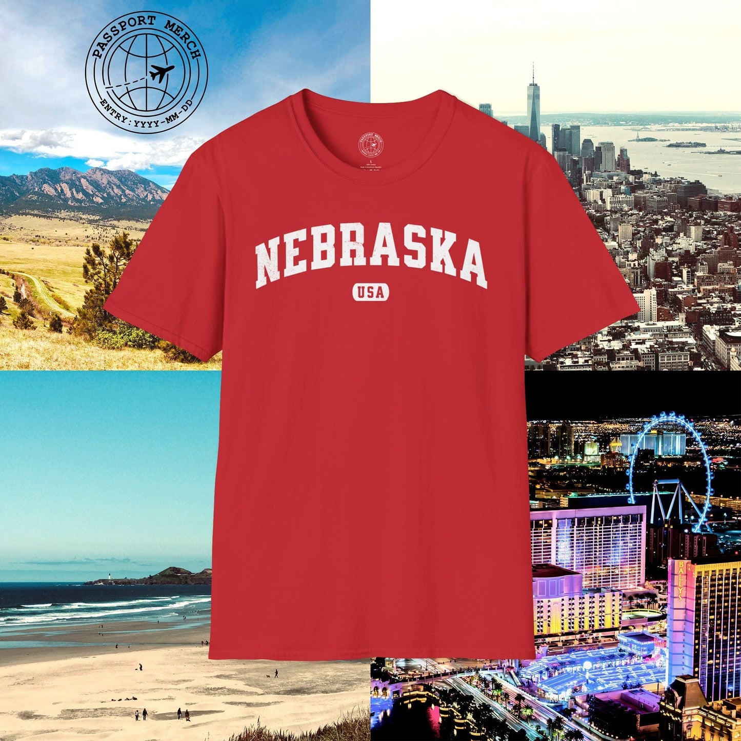 Classic Athletic, Nebraska (50 States Edition) T-Shirt