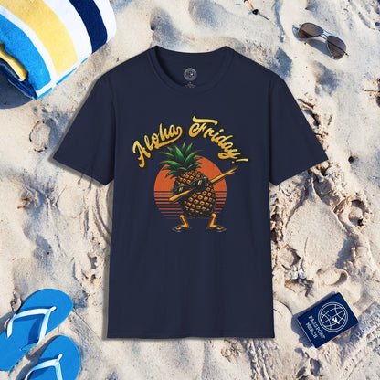 Aloha Friday Dabbing Pineapple Hawaii T-Shirt