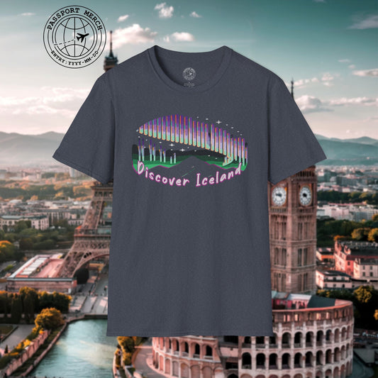 Discover the Aurora Borealis, Iceland T-Shirt