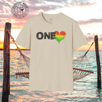 One Heart, Jamaican Reggae T-Shirt