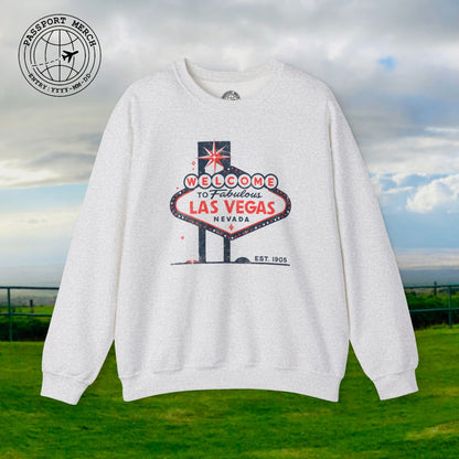 Signs of Wanderlust, Welcome to Las Vegas, Nevada Crewneck