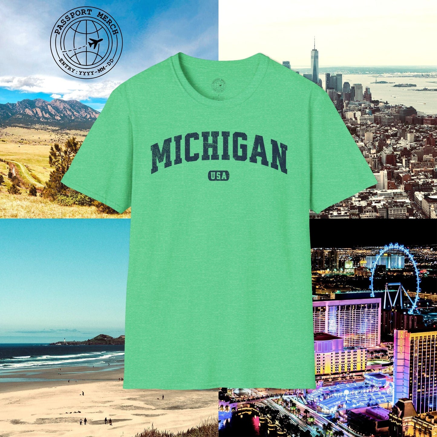 Classic Athletic, Michigan (50 States Edition) T-Shirt