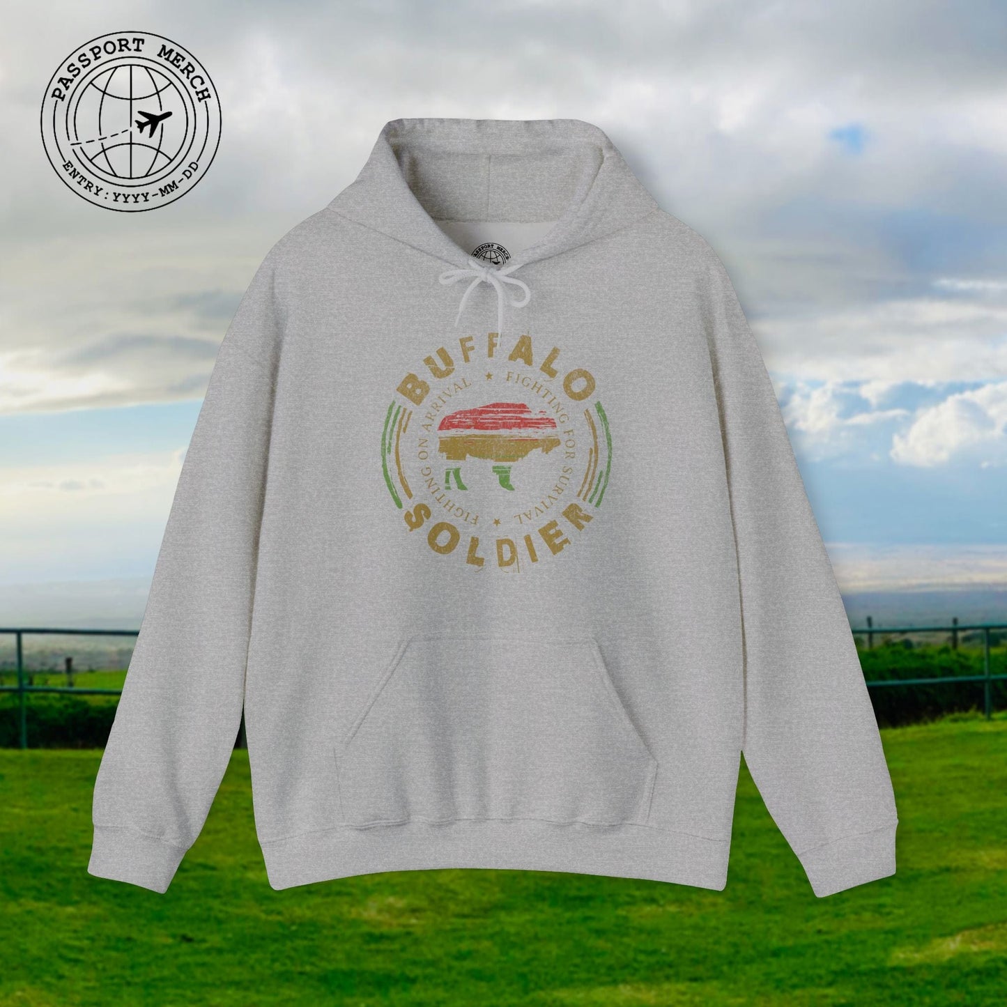 Vintage Buffalo Soldier, Jamaica Hoodie