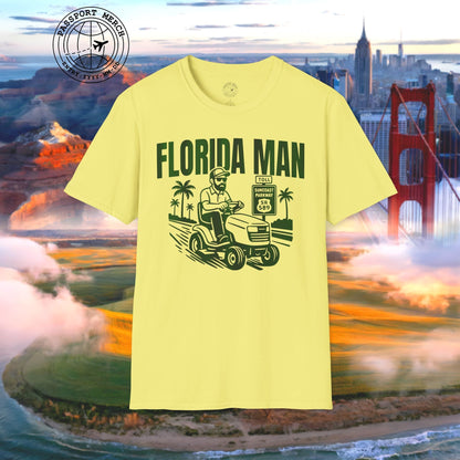 Florida Man Arrested for Driving Lawn Mower on Highway T-Shirt
