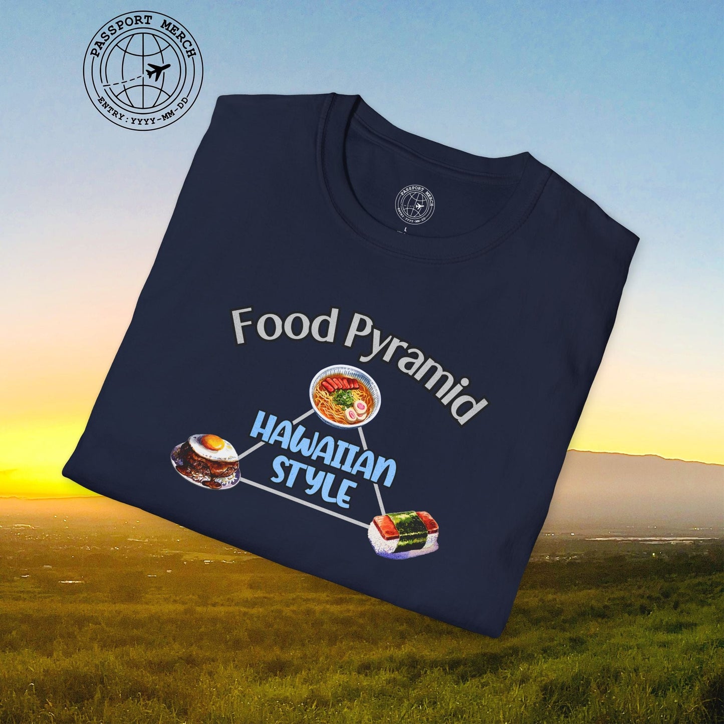 Food Pyramid Hawaiian Style T-Shirt