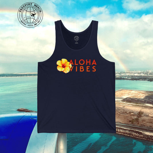 Sun-Kissed Hibiscus Aloha Vibes, Hawaii Tank Top