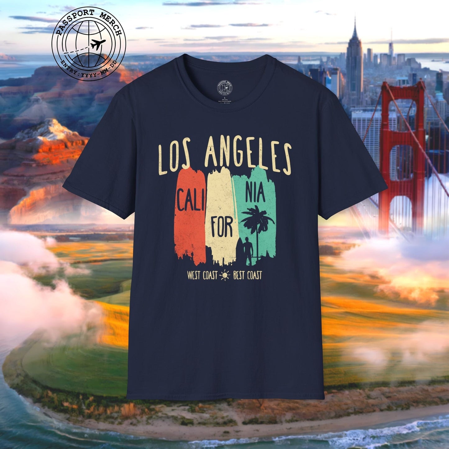 Los Angeles, West Coast Best Coast California T-Shirt