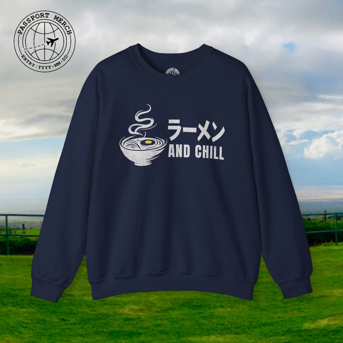 Ramen and Chill, Japan Crewneck