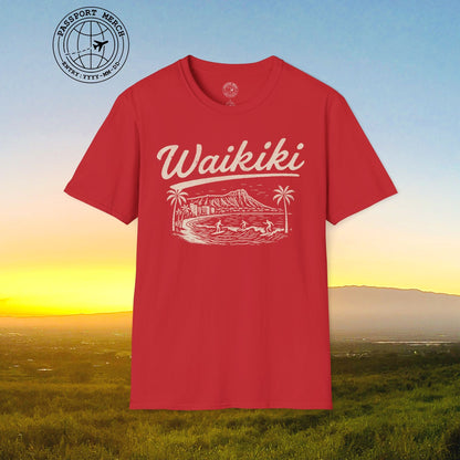 Monochrome Dreams of Waikiki, Hawaii T-Shirt