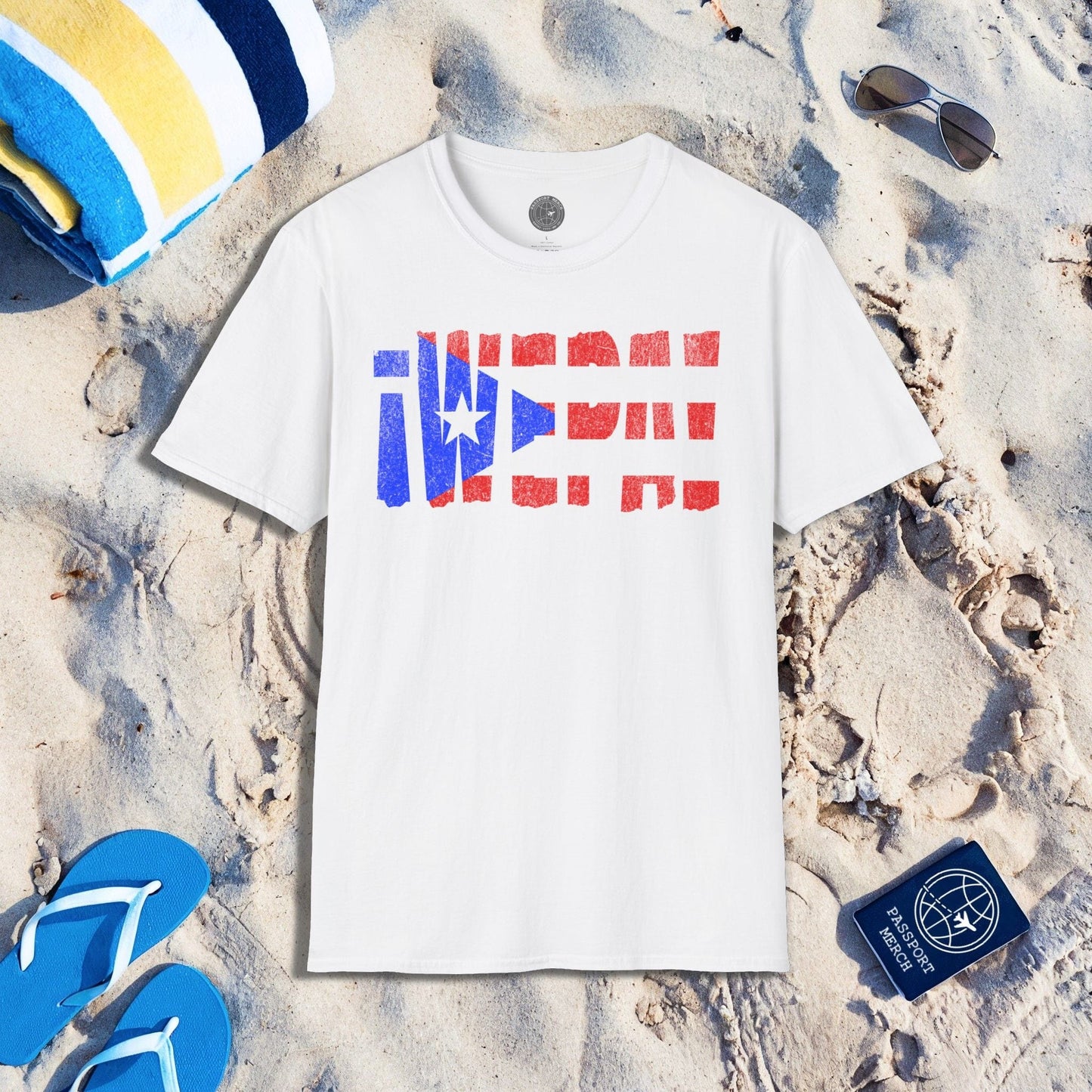 Wepa Puerto Rico Letter Flag T-Shirt