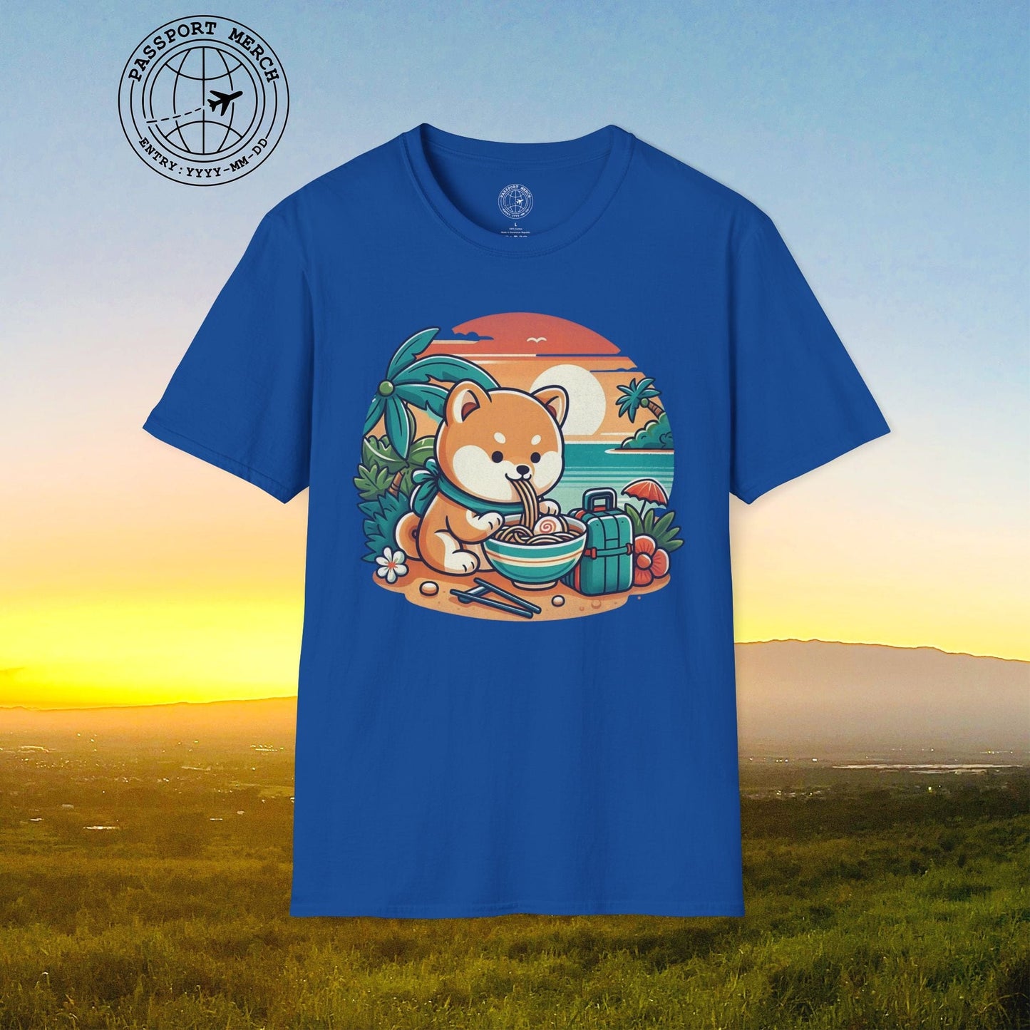 Japanese Shiba Inu Meets Hawaiian Saimin T-Shirt