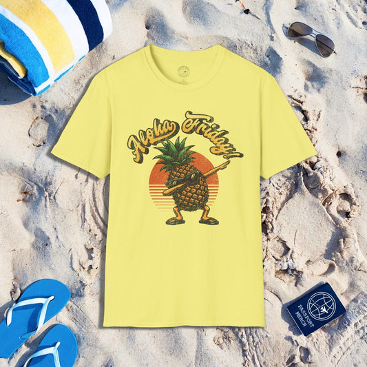 Aloha Friday Dabbing Pineapple Hawaii T-Shirt