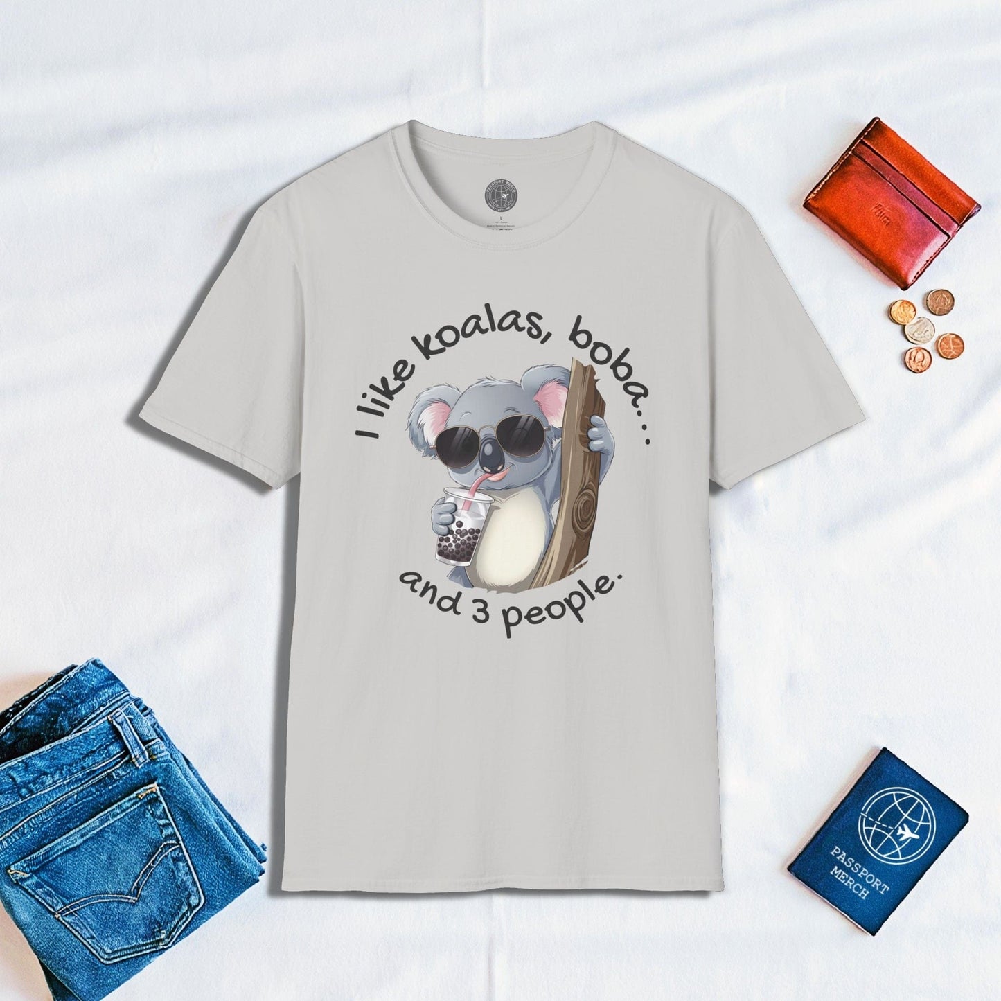 I like koalas, boba, and 3 people Australia T-Shirt