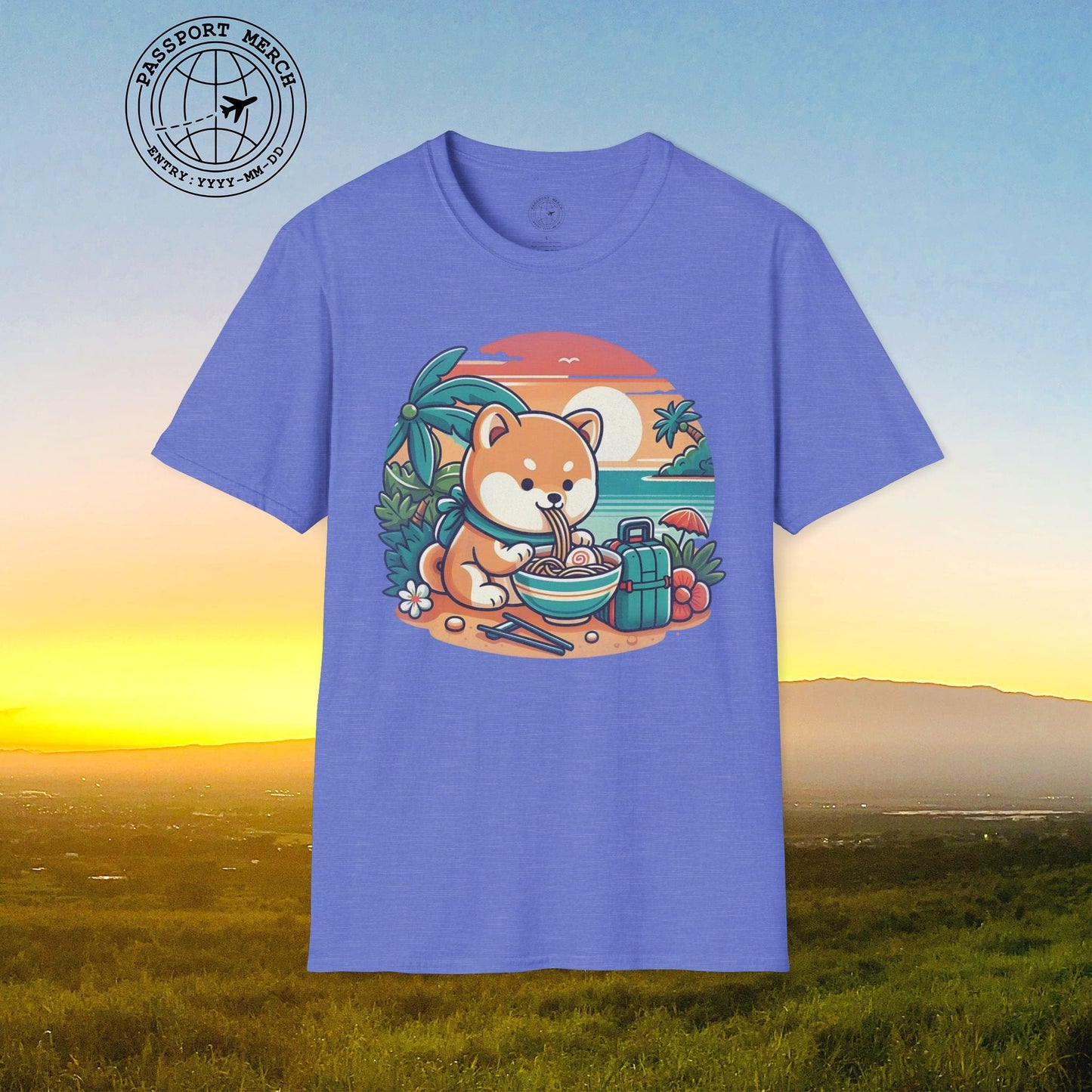 Japanese Shiba Inu Meets Hawaiian Saimin T-Shirt