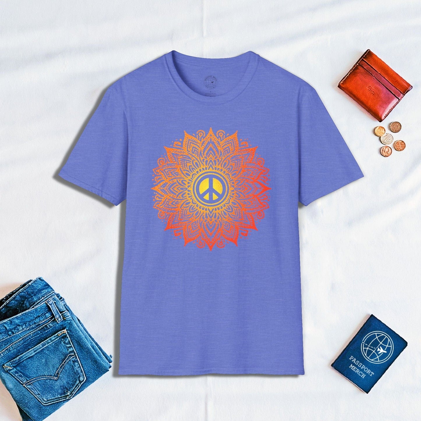 Peace Mandala India T-Shirt