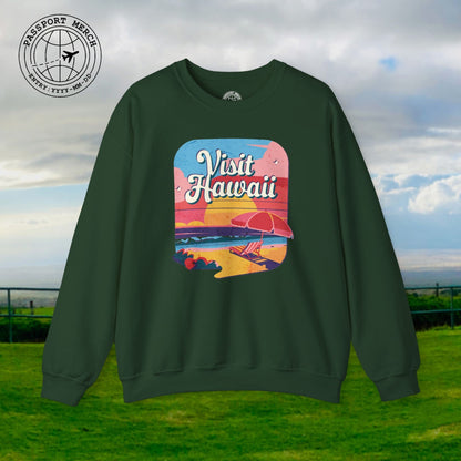 Retro Visit Hawaii Crewneck