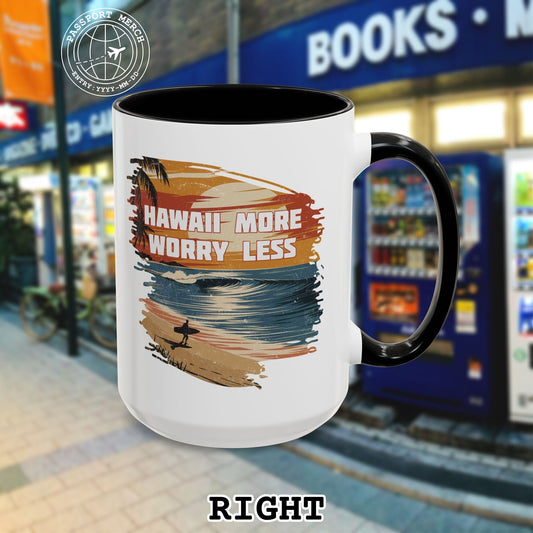 Hawaii More Worry Less 15oz Mug