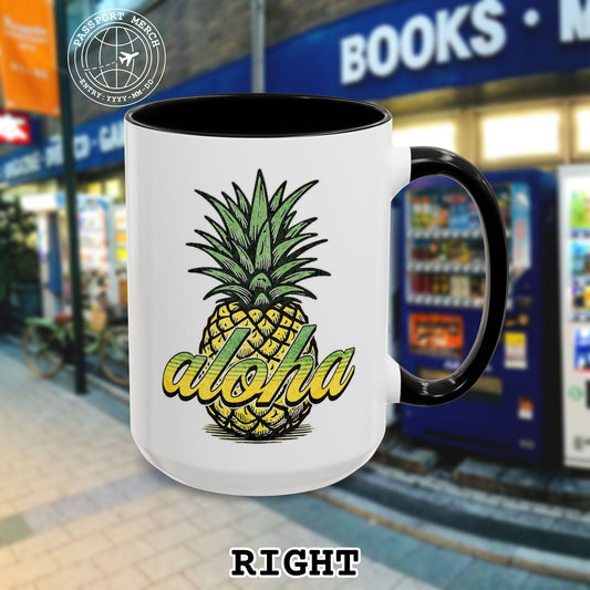 Maui Pineapple Aloha Hawaii 15oz Mug