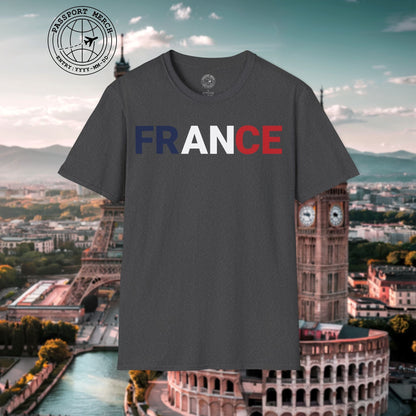 France Patriotism Letter Flag T-Shirt