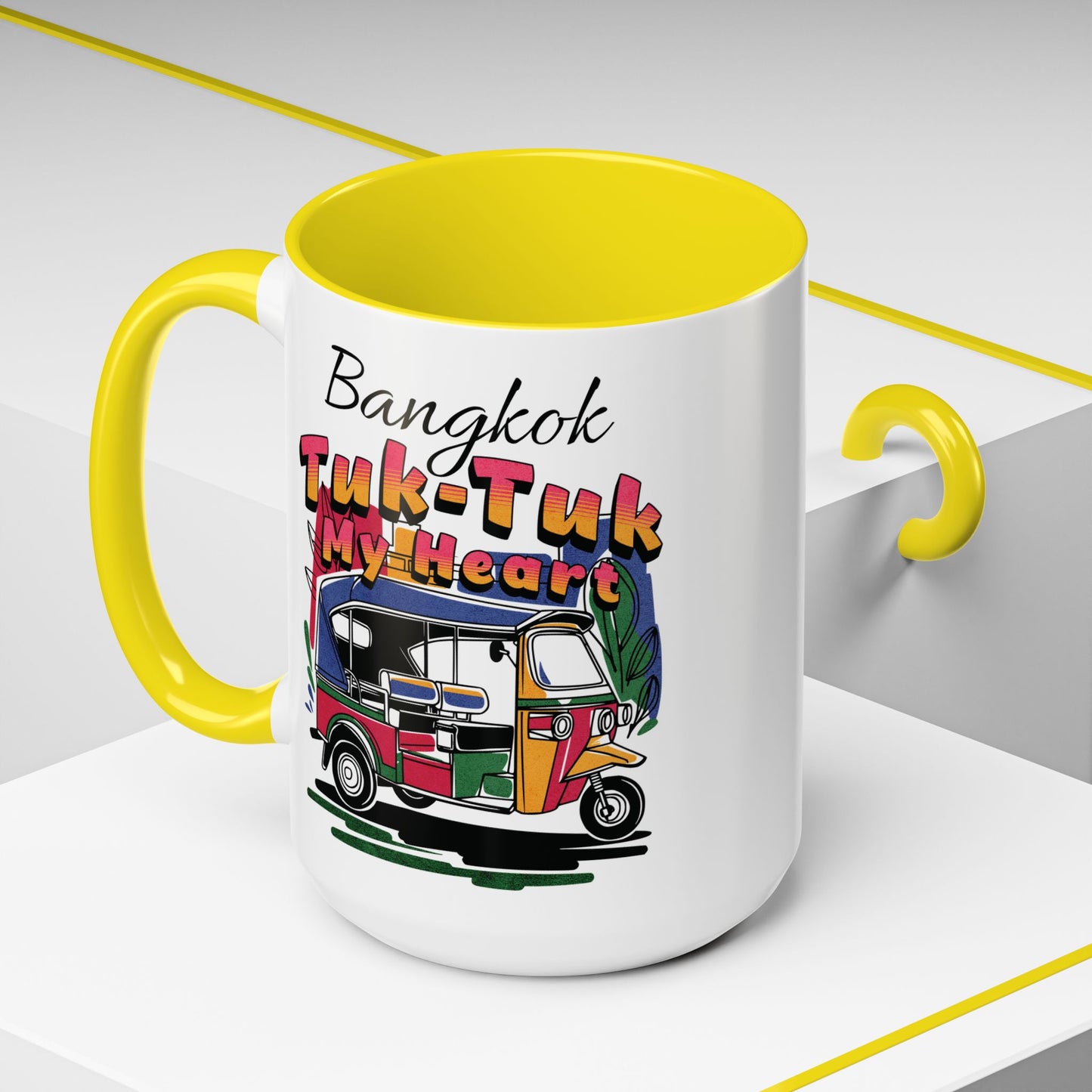 Bangkok Tuk-Tuk My Heart Thailand 15oz Mug