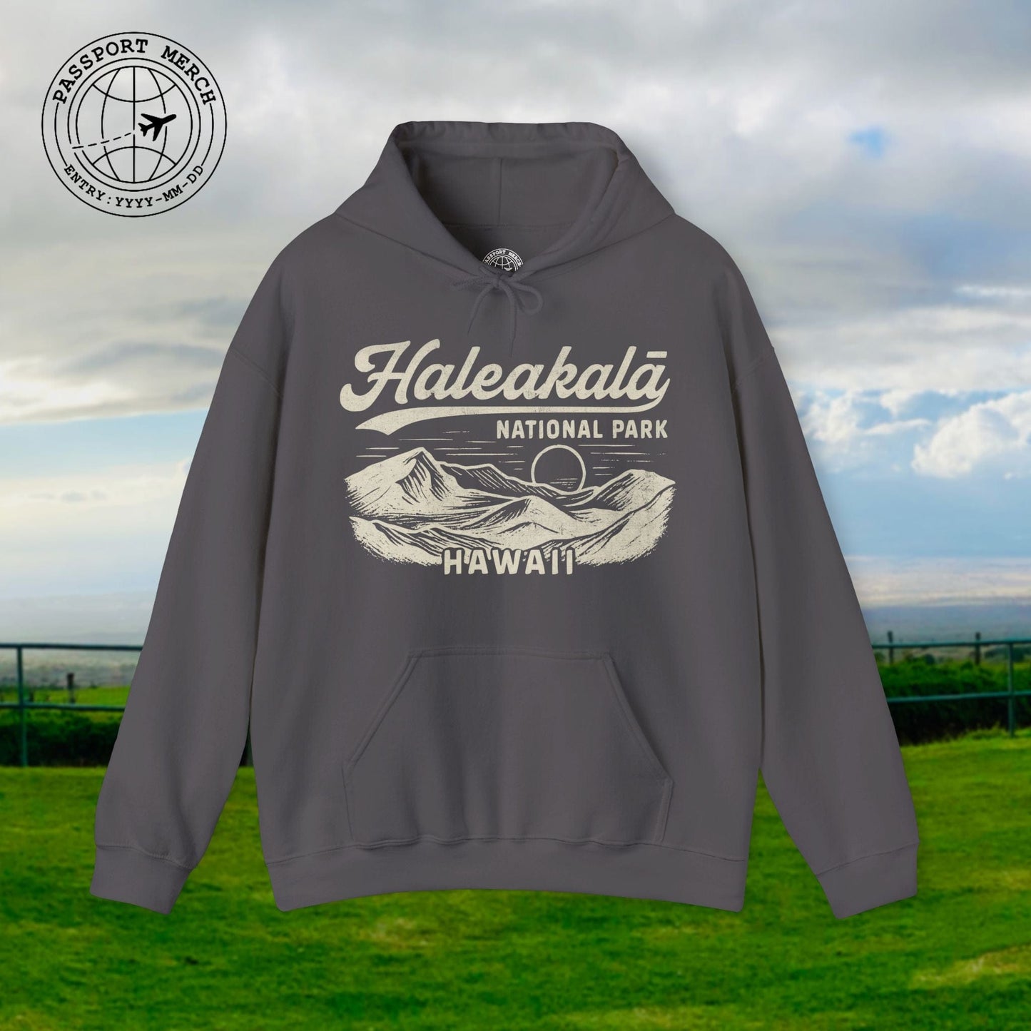 Haleakala National Park Vintage Monochrome, Hawaii Hoodie