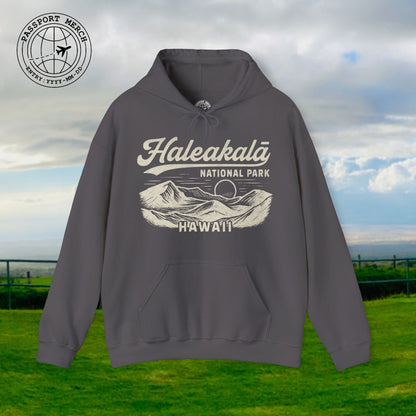 Haleakala National Park Vintage Monochrome, Hawaii Hoodie