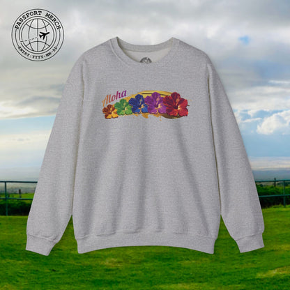 Pop Art Hibiscus, Hawaii Crewneck