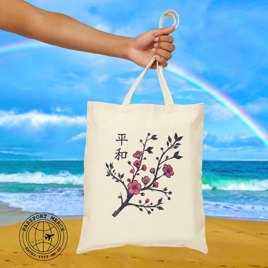 Sakura Serenity, Japan Tote Bag